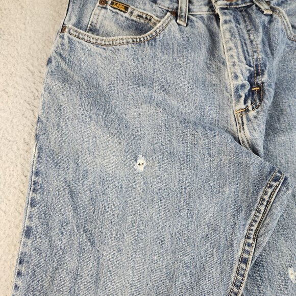 Relaxed Fit Y2K Skater Grunge Denim Pants LEE Jeans Mens 32x30 Blue Straight Leg - Picture 8 of 15